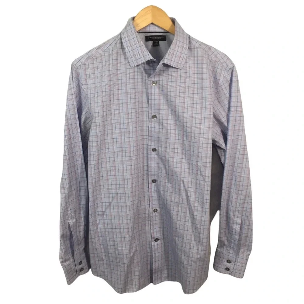 BF368 Men’s BANANA REPUBLIC Non Iron Slim Fit Dress Shirt 15-15.5 M
